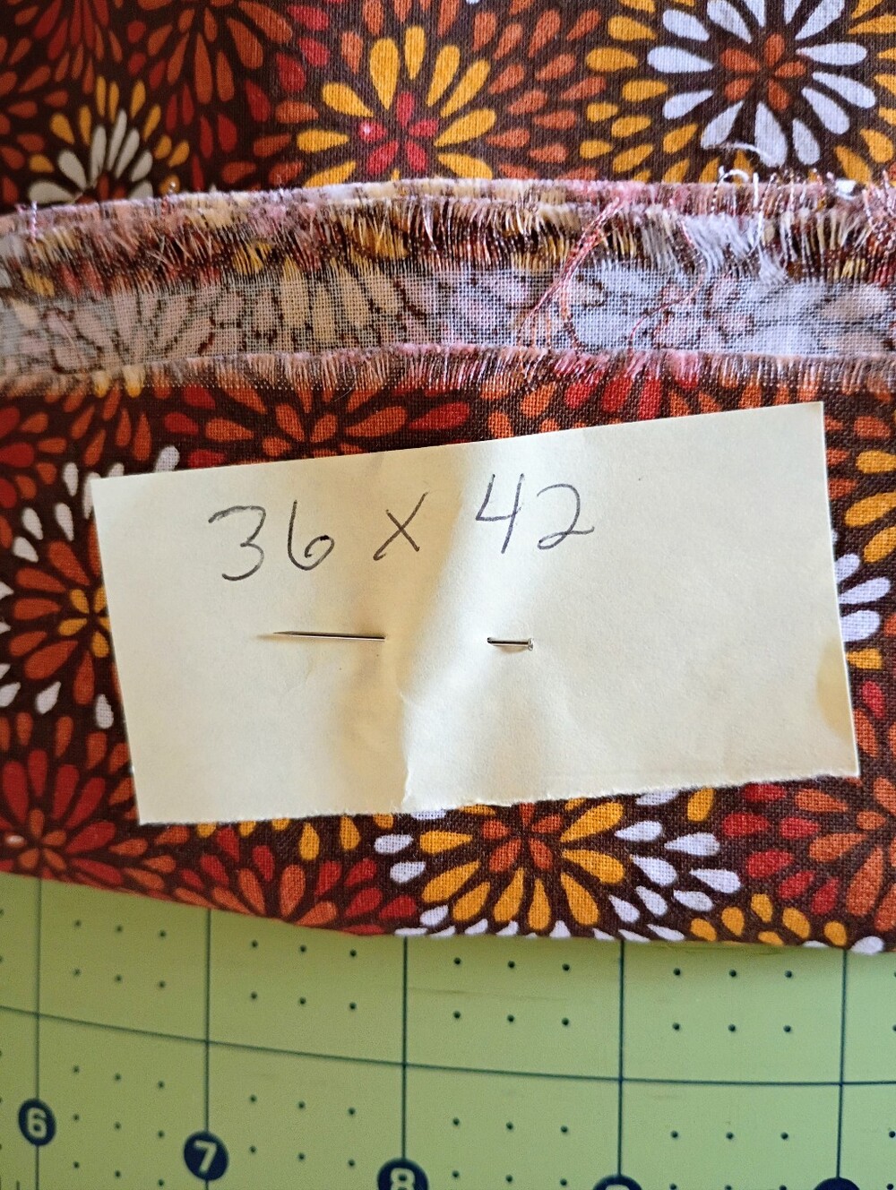 Multi-colored floral print Fall fabric